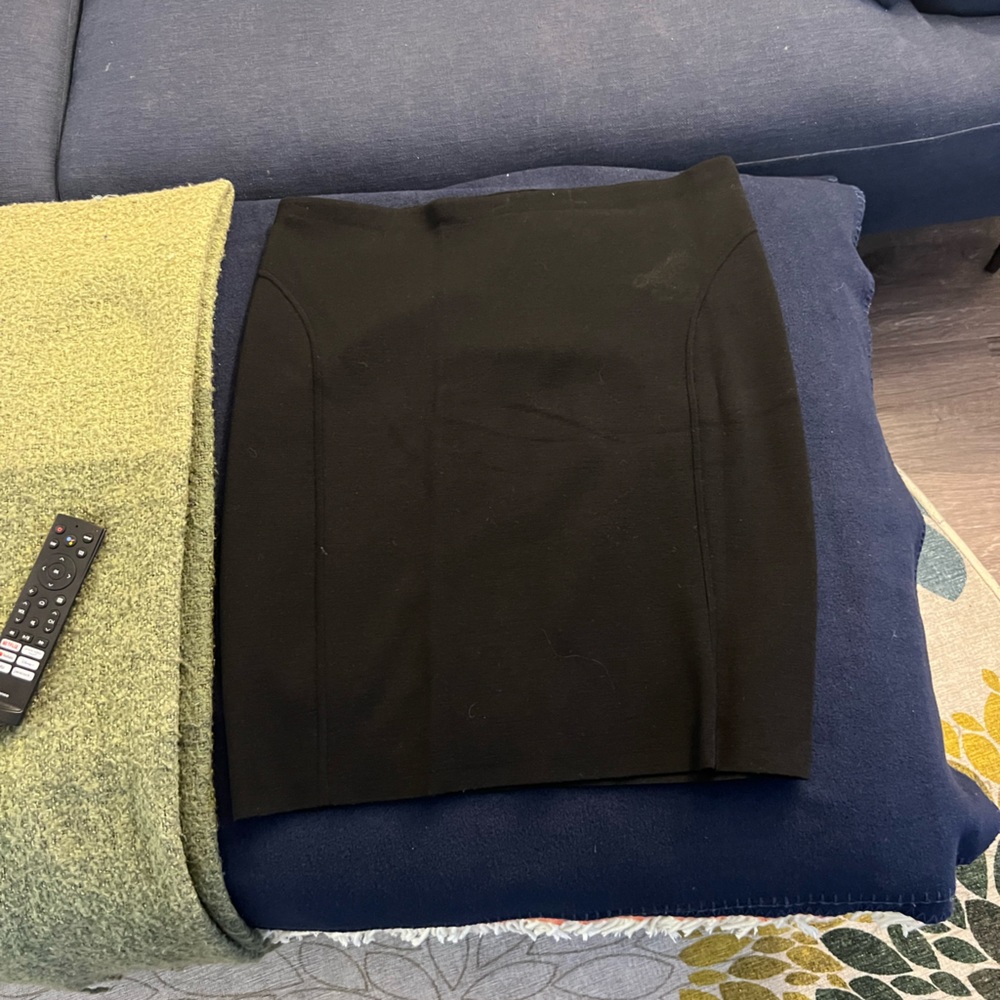 Ralph Lauren back wool blend stretch skirt